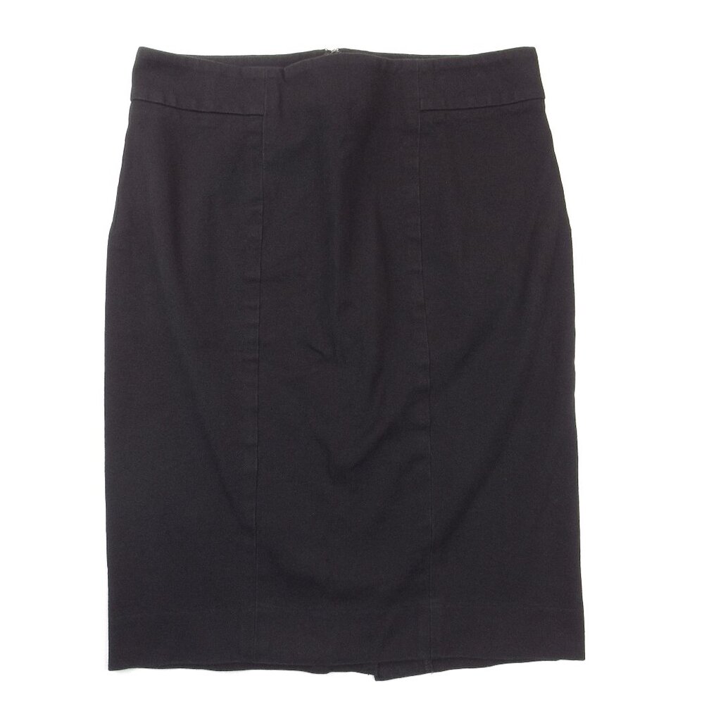 Gap Stretch Black Skirt Women's Size 2 Knee Length Pencil Slit Back